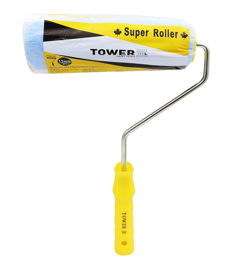 TOWER 9" Paint Roller with Plastic Handle